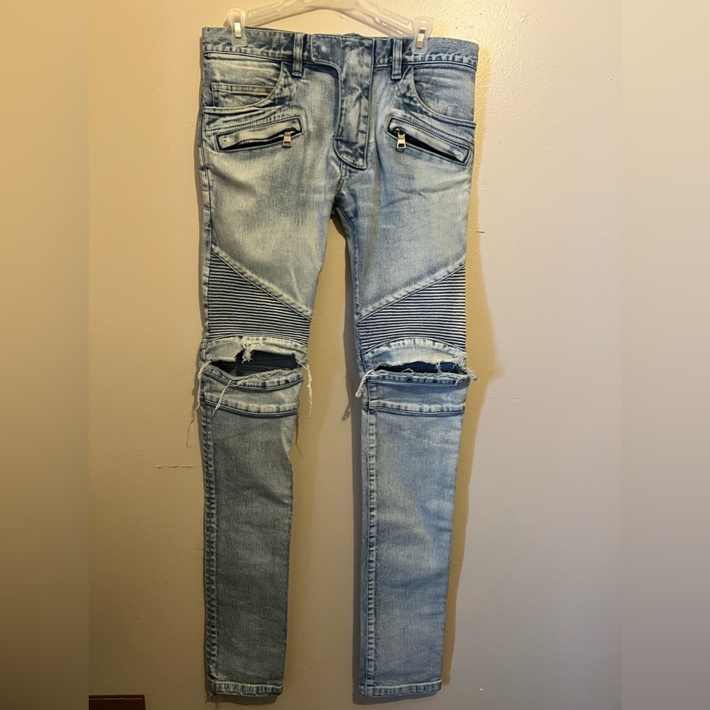 Balmain distressed denim jeans